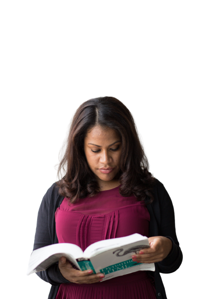 Girl studying